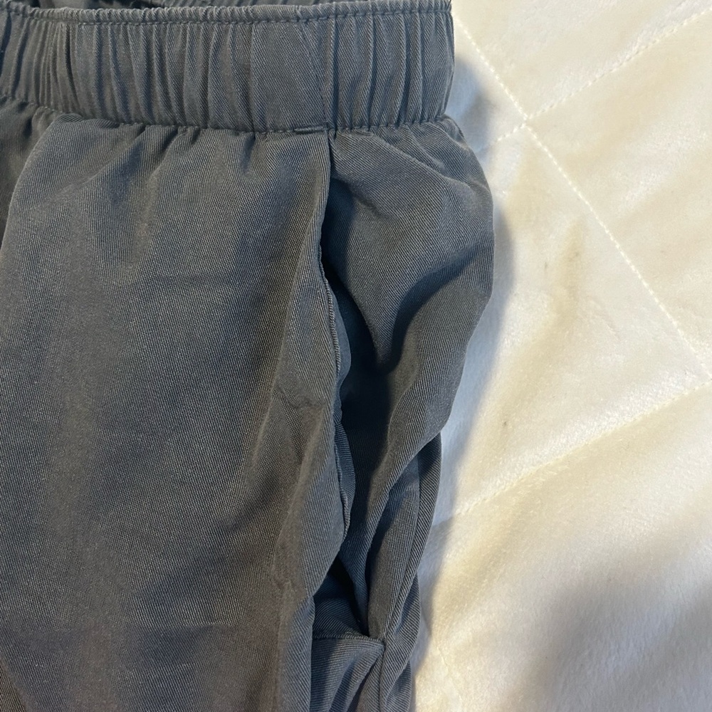 Gray Women’s  Drawstring Stretch Shorts - Picture 4 of 6